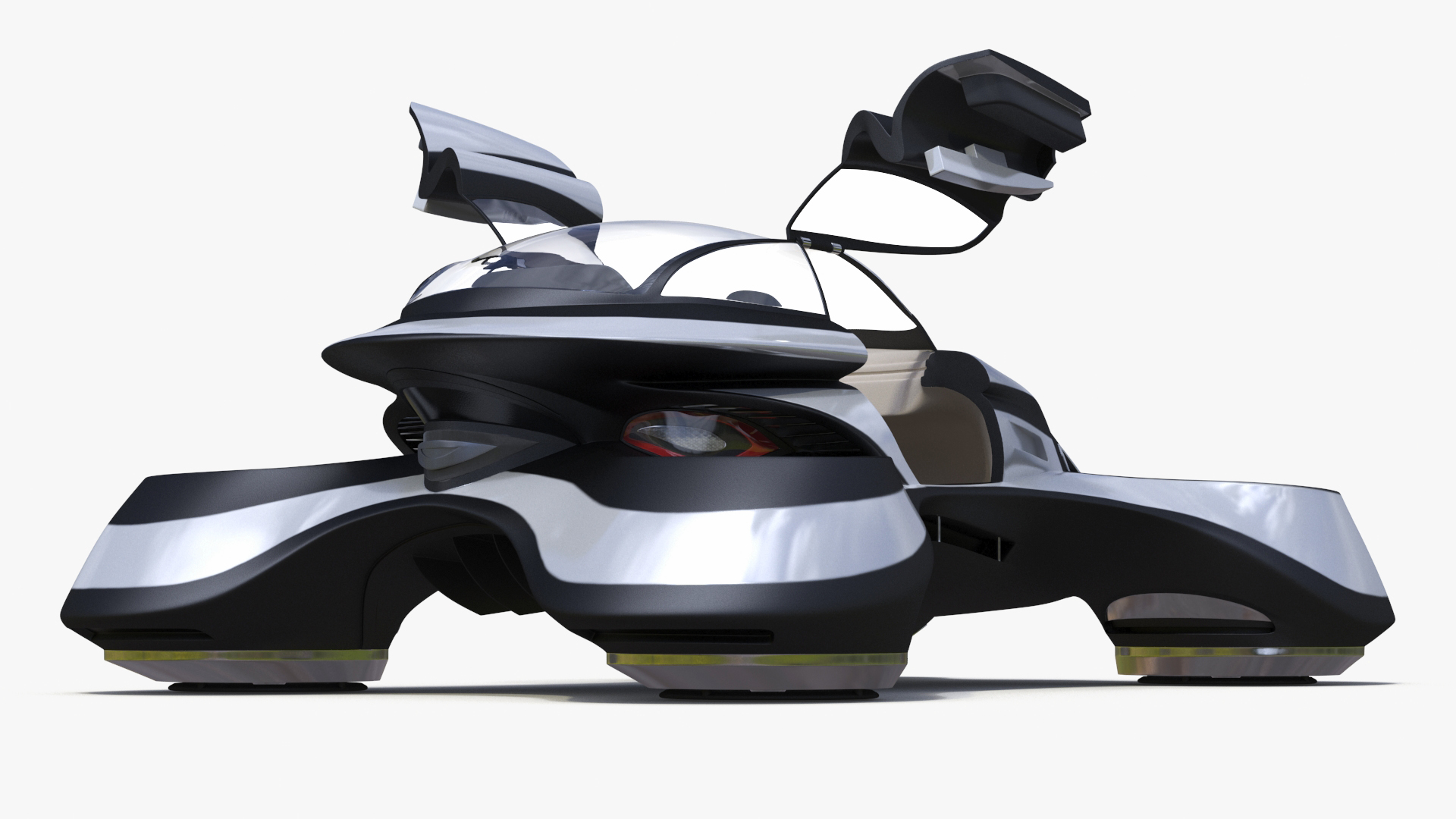 Hover Car Concept by Lazzarini Rigged 3D