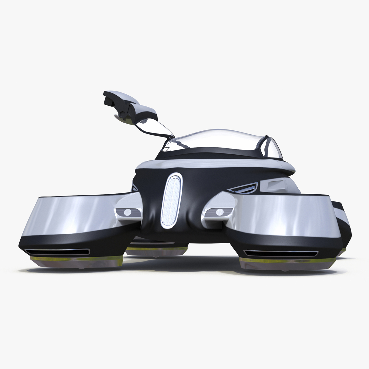 Hover Car Concept by Lazzarini Rigged 3D