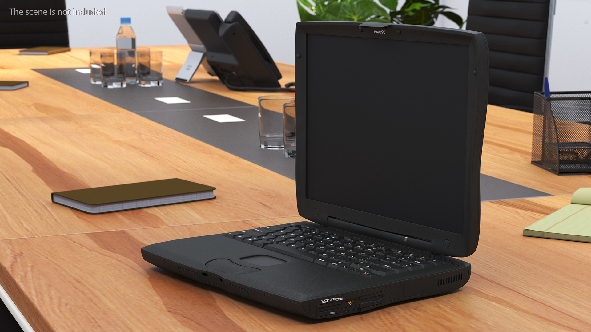 3D Vintage Laptop Computer model