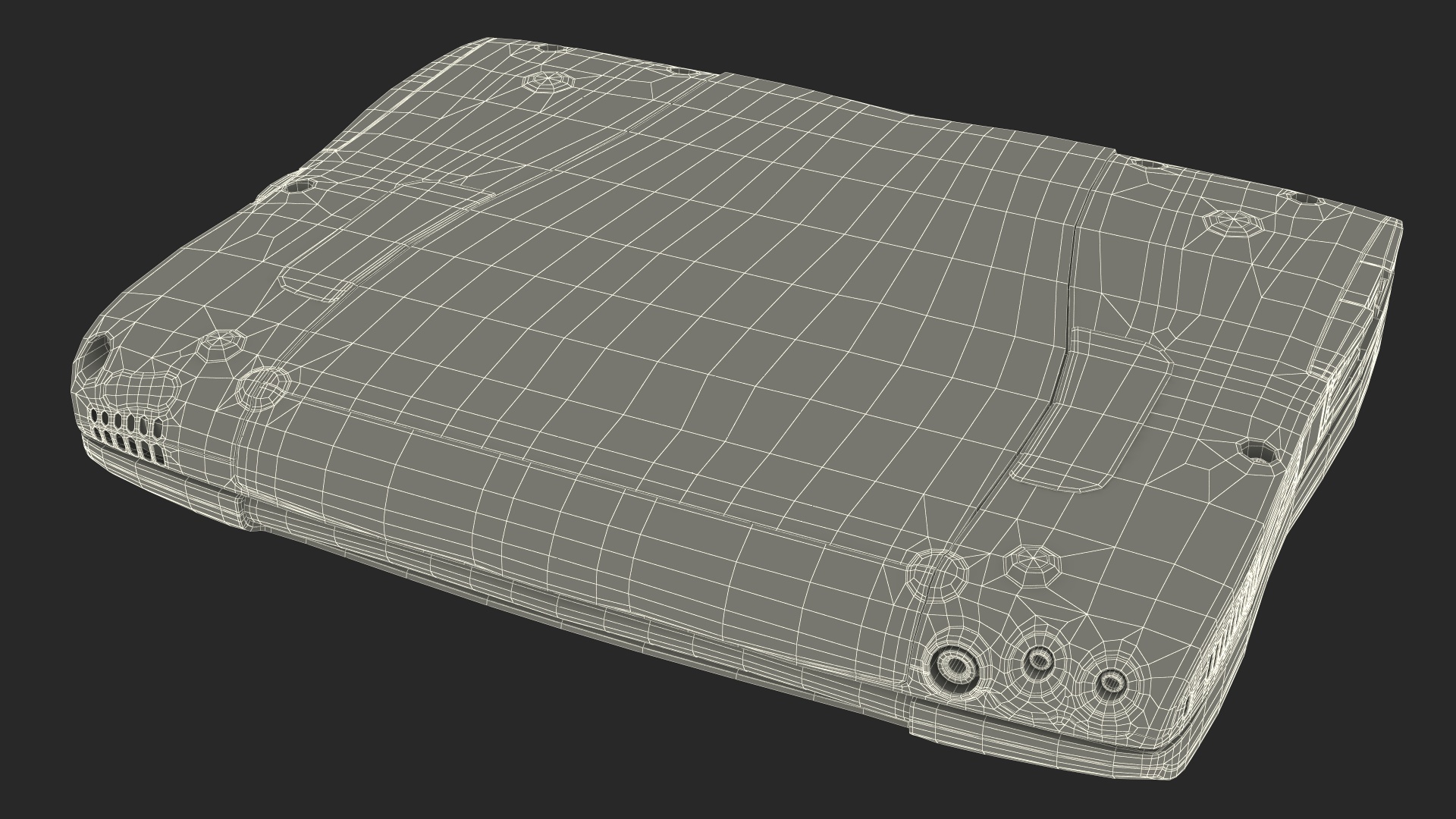 3D Vintage Laptop Computer model