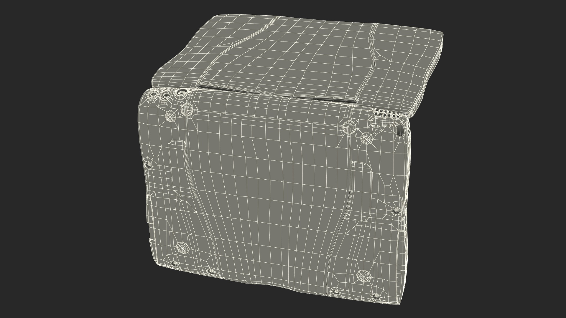 3D Vintage Laptop Computer model