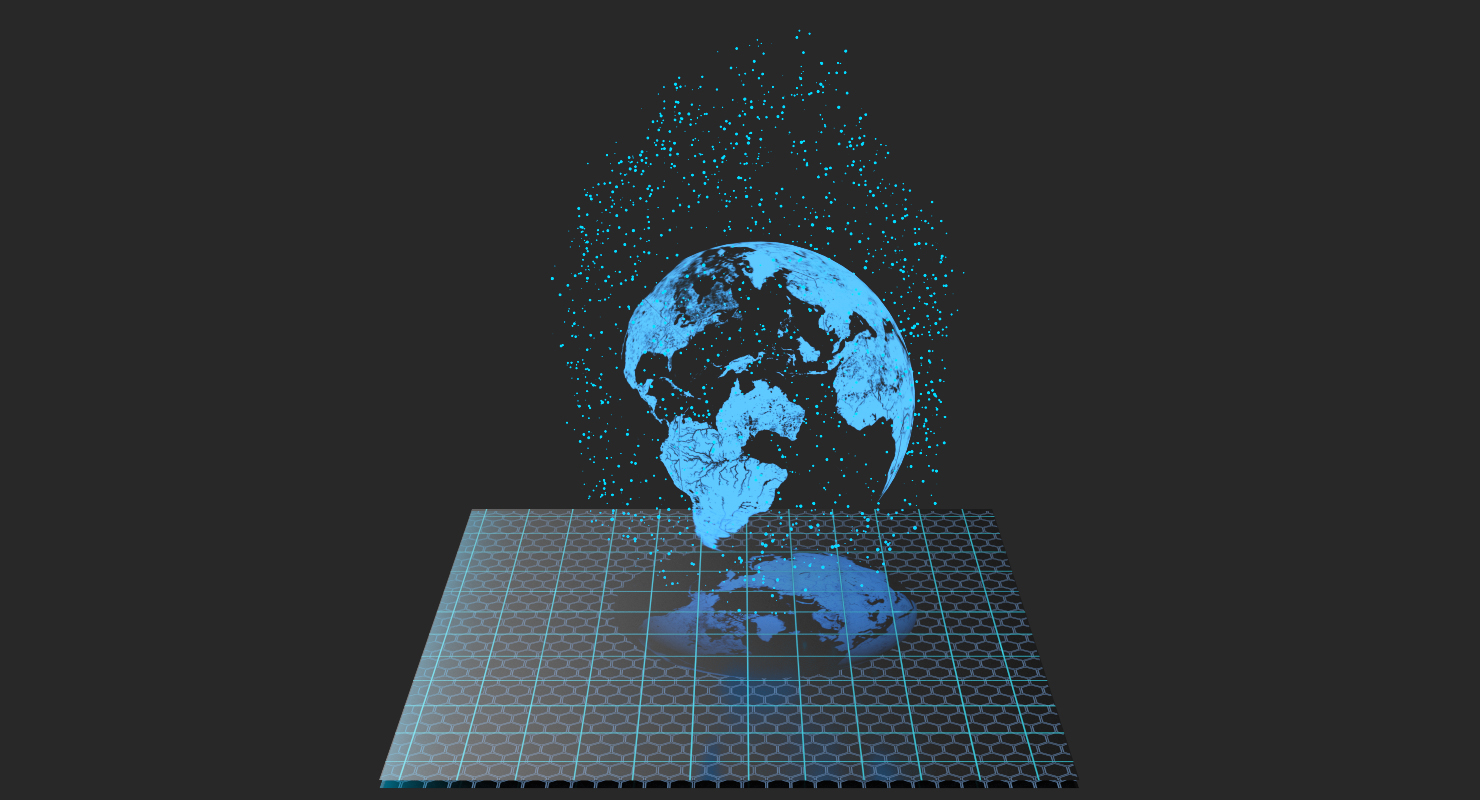 3D Hologram Earth Planet