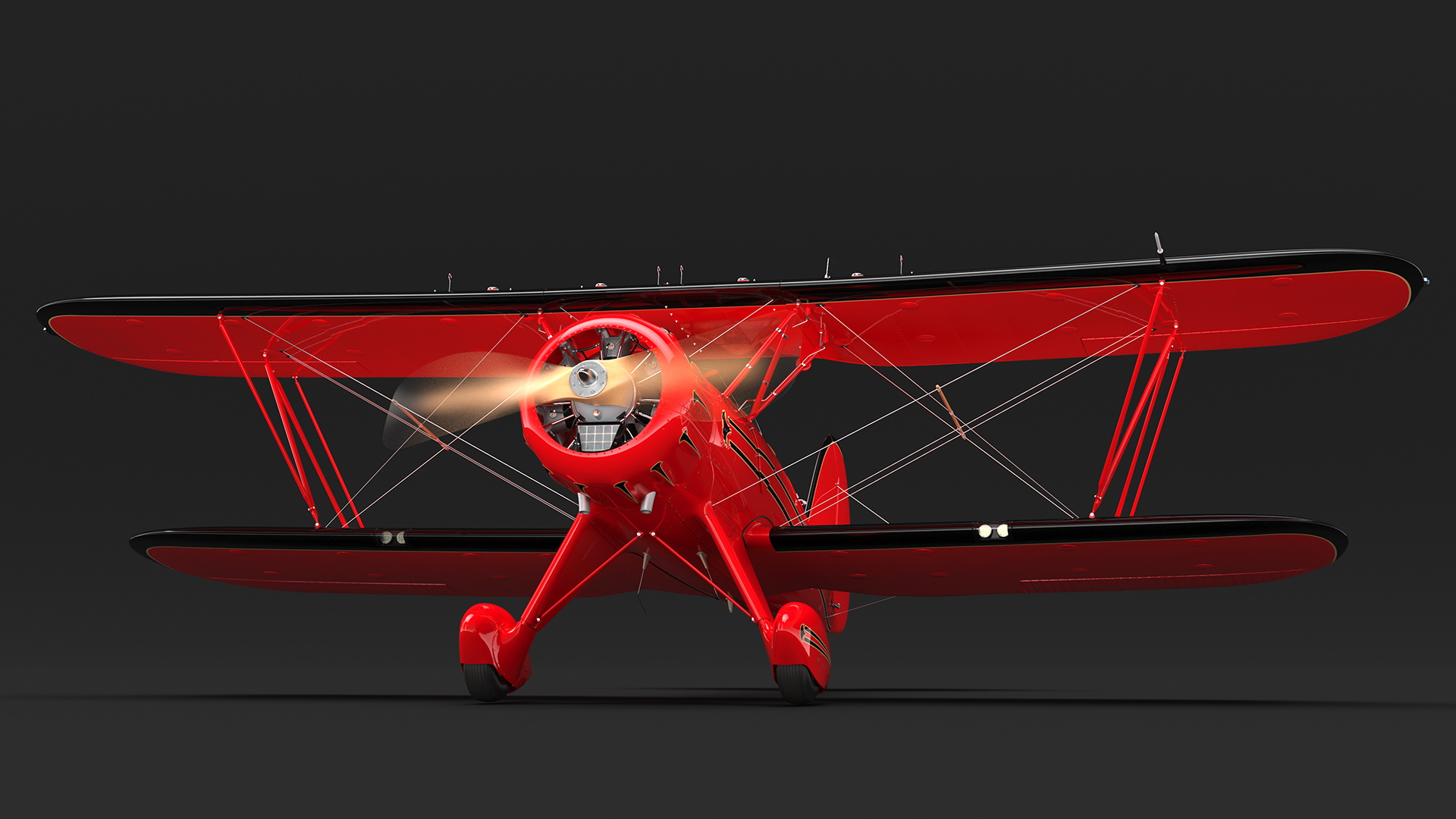 3D Spirit of 30A Coastal Biplane YMF-5 Manned Flying Rigged
