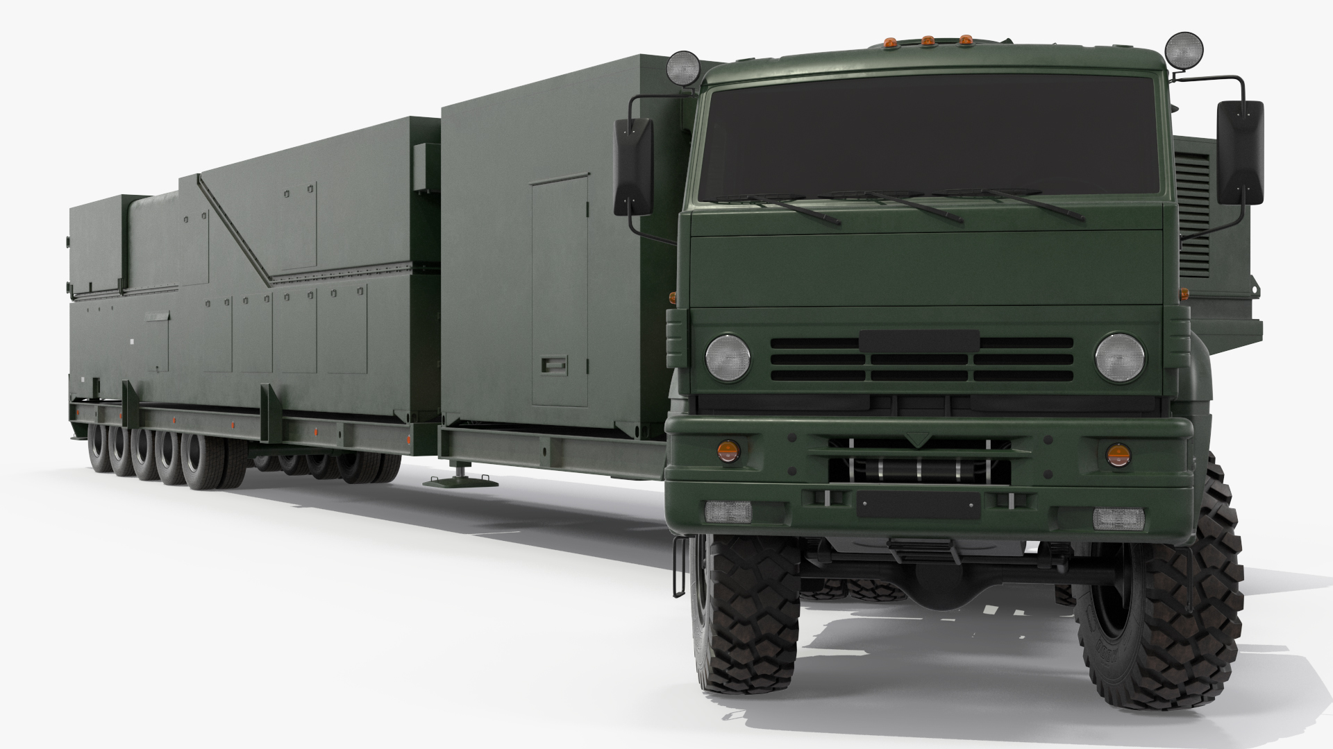 3D model Peresvet Combat Laser Complex Rigged for Cinema 4D