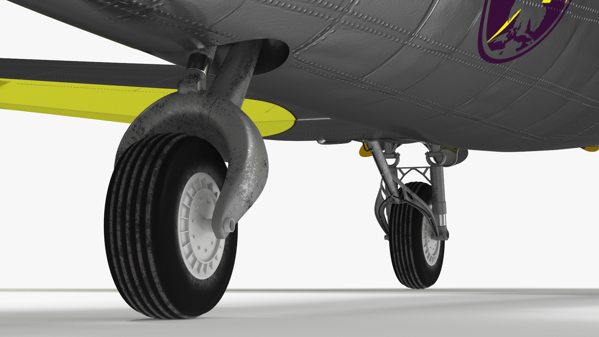 3D Vintage Propeller Aircraft Douglas DC-3 Rigged
