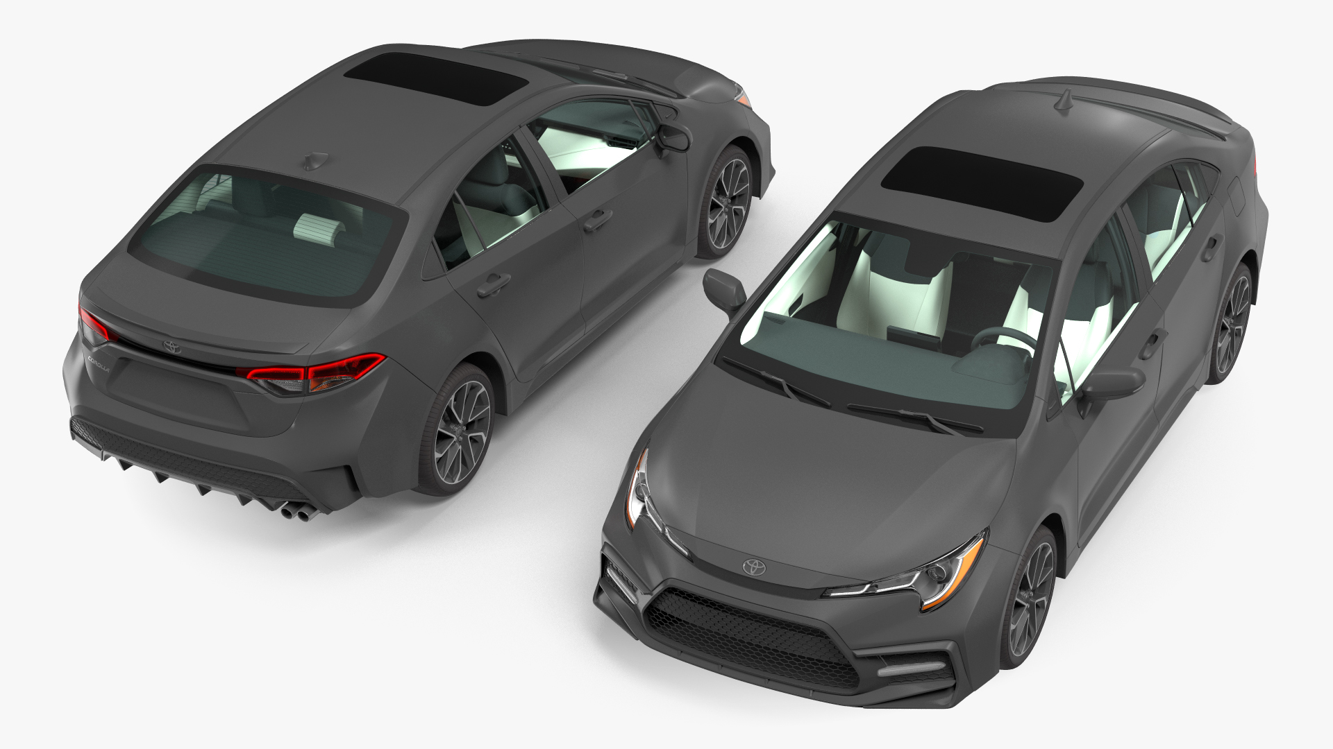 3D model Toyota Corolla 2020 Simple Interior