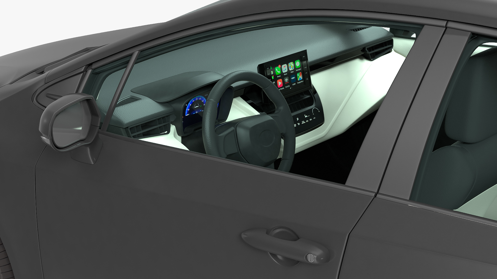 3D model Toyota Corolla 2020 Simple Interior
