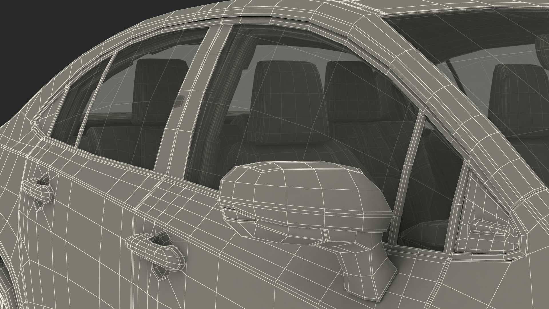 3D model Toyota Corolla 2020 Simple Interior