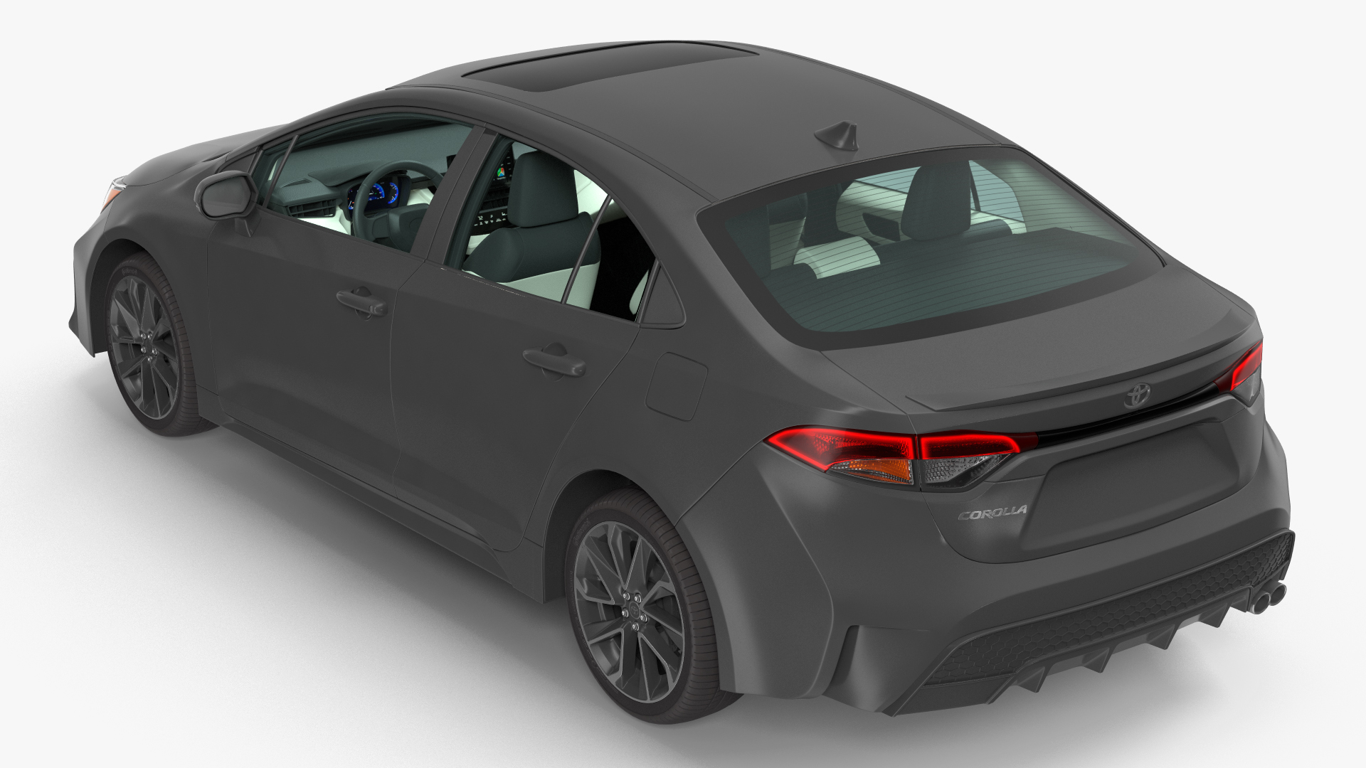 3D model Toyota Corolla 2020 Simple Interior