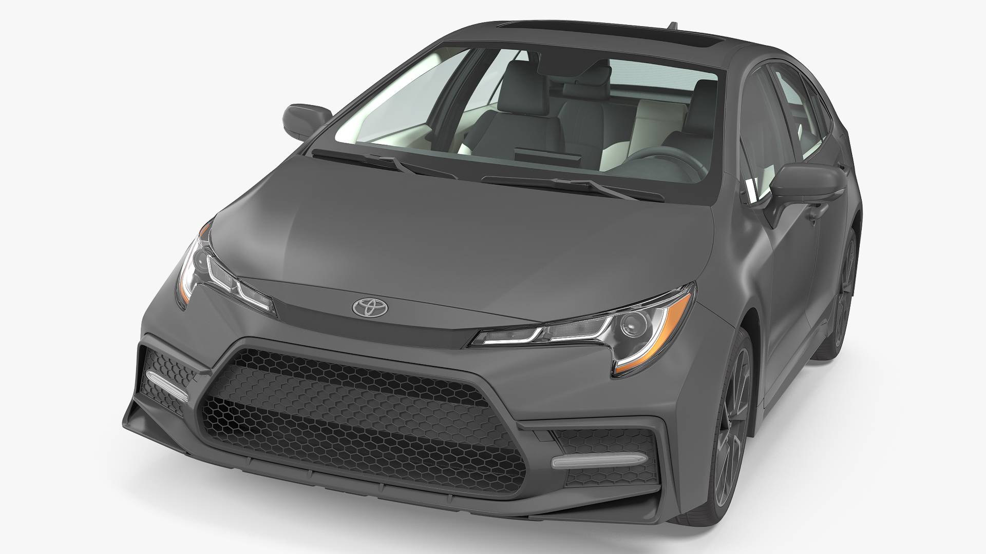 3D model Toyota Corolla 2020 Simple Interior