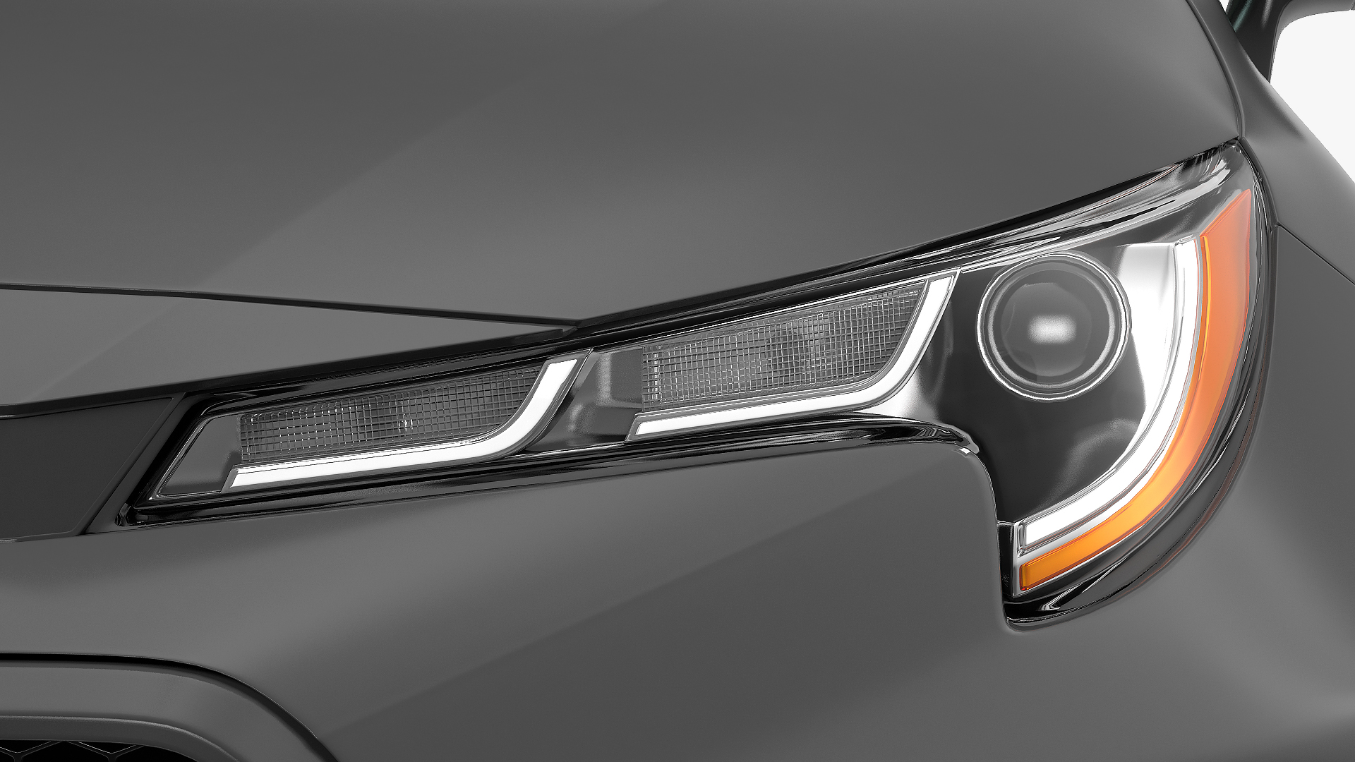 3D model Toyota Corolla 2020 Simple Interior
