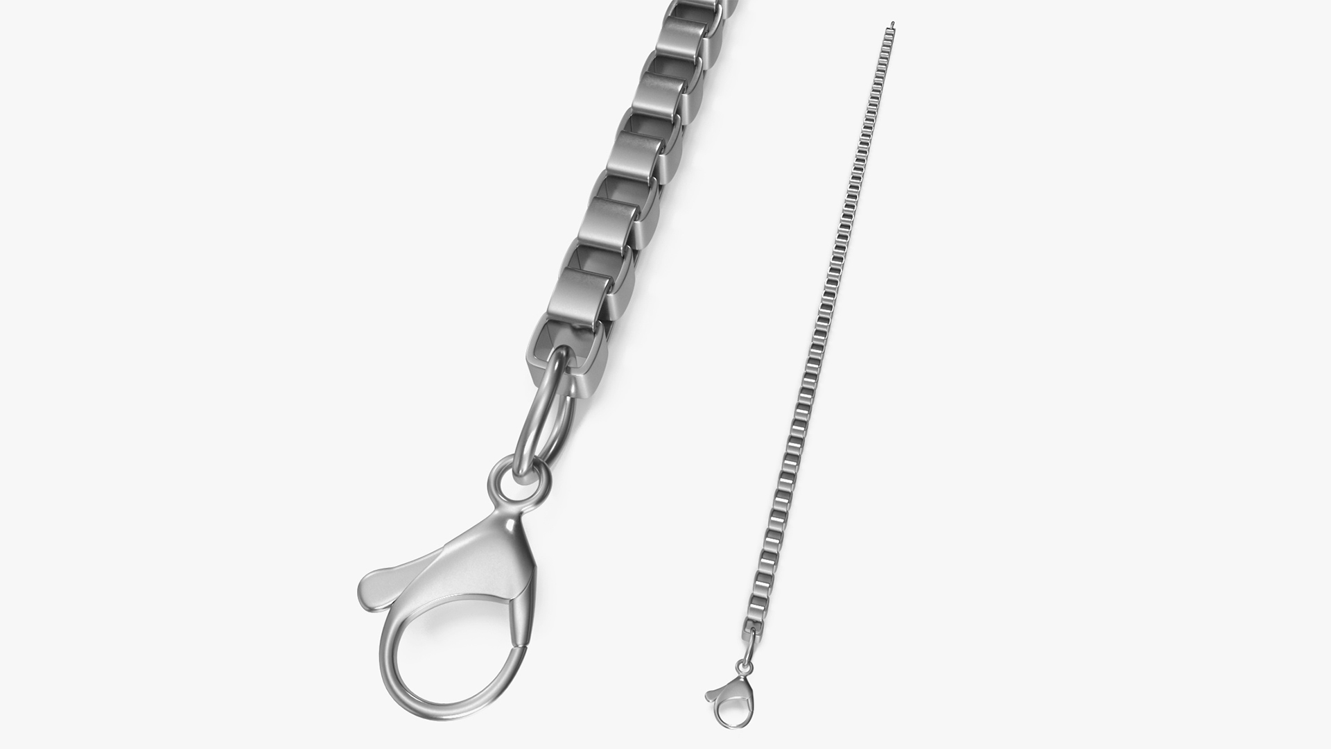 Jewelry Box Chain Silver 3D model