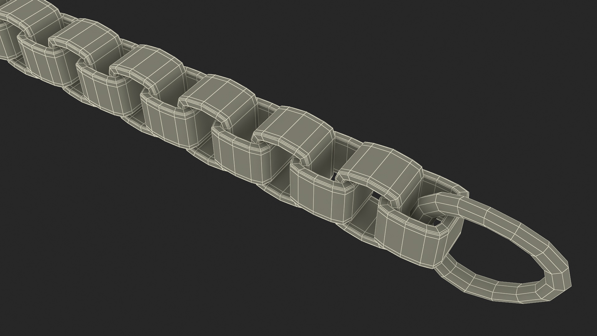 Jewelry Box Chain Silver 3D model