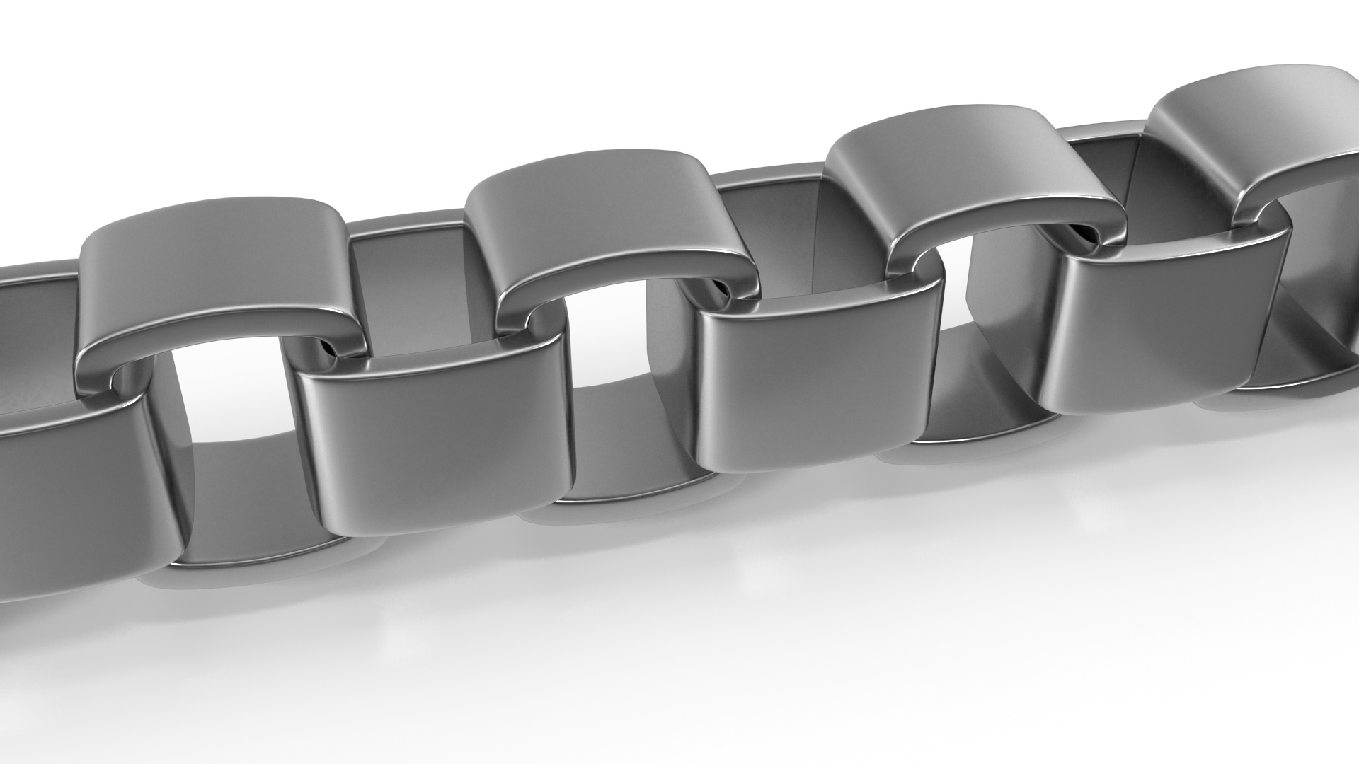 Jewelry Box Chain Silver 3D model