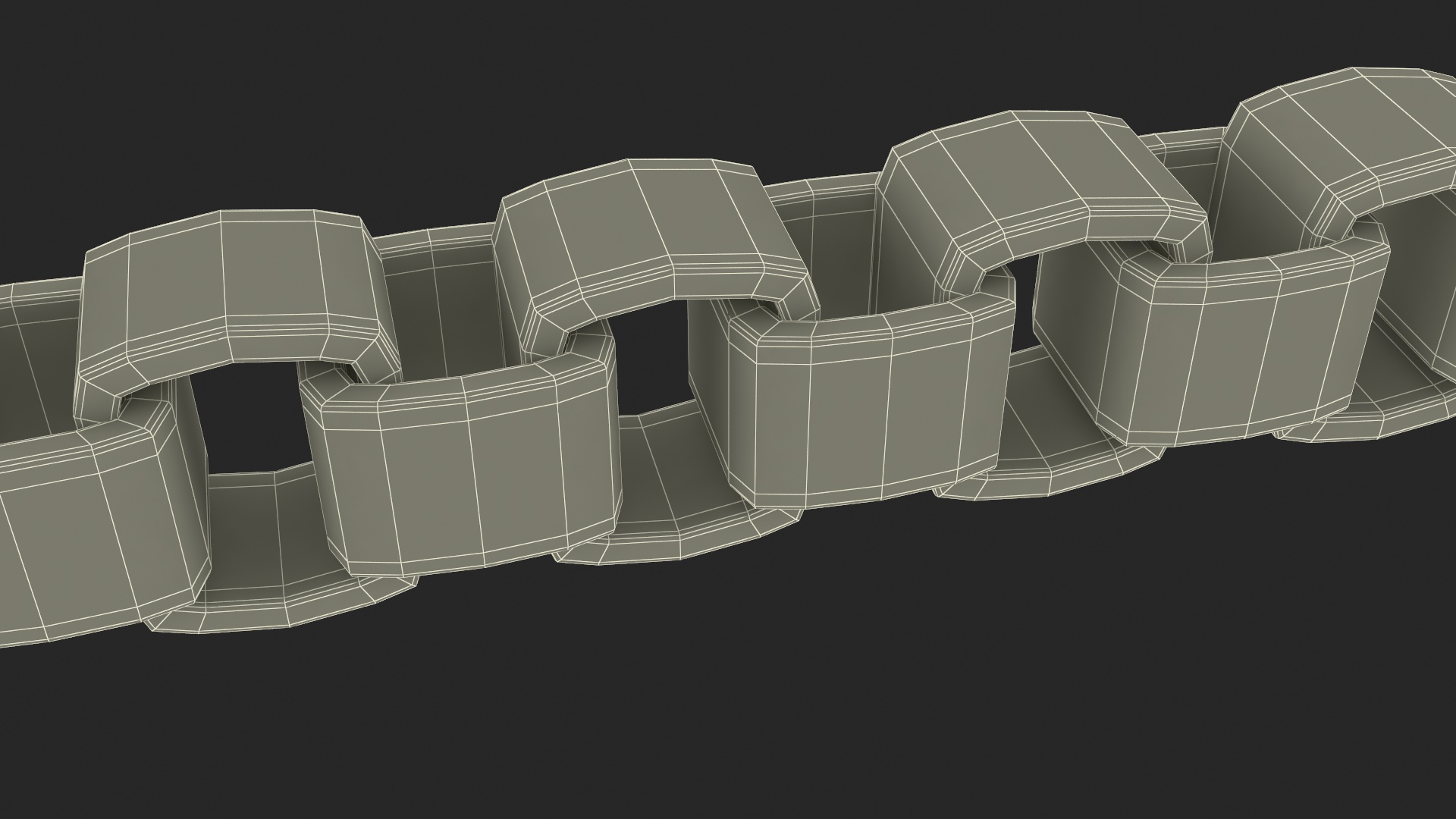 Jewelry Box Chain Silver 3D model