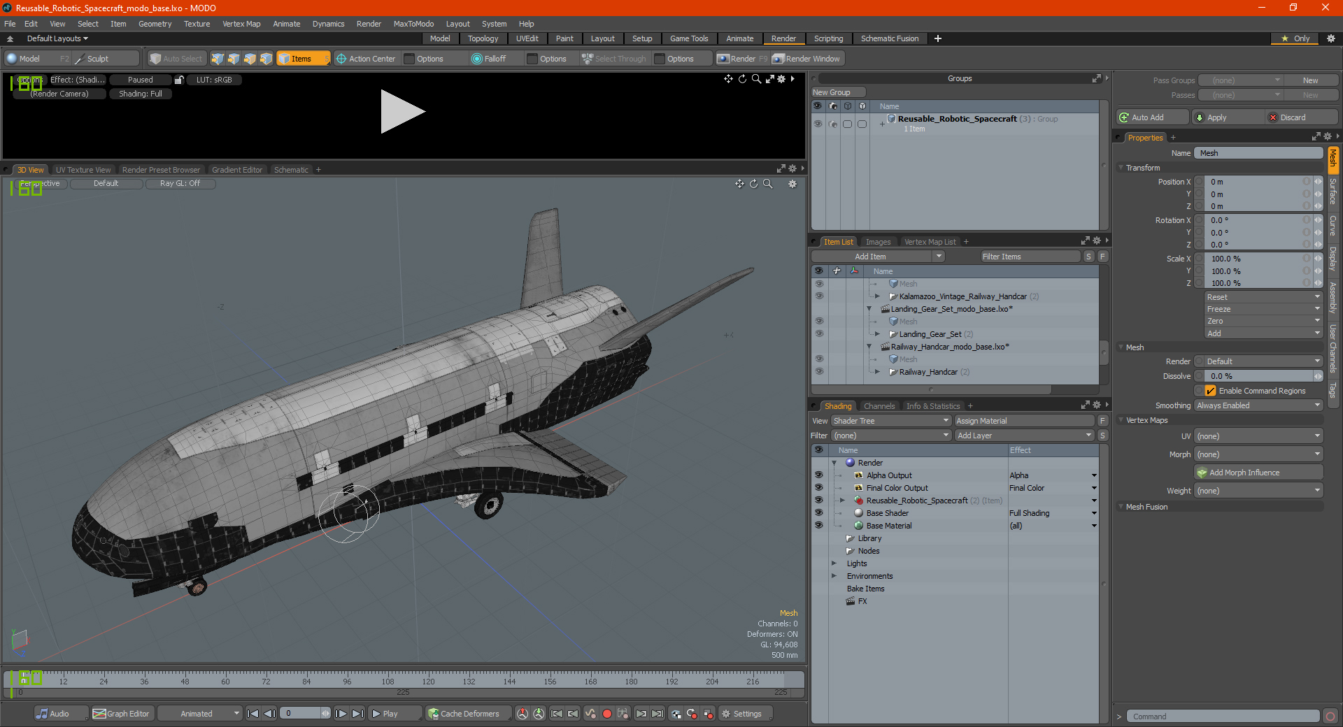Reusable Robotic Spacecraft 3D