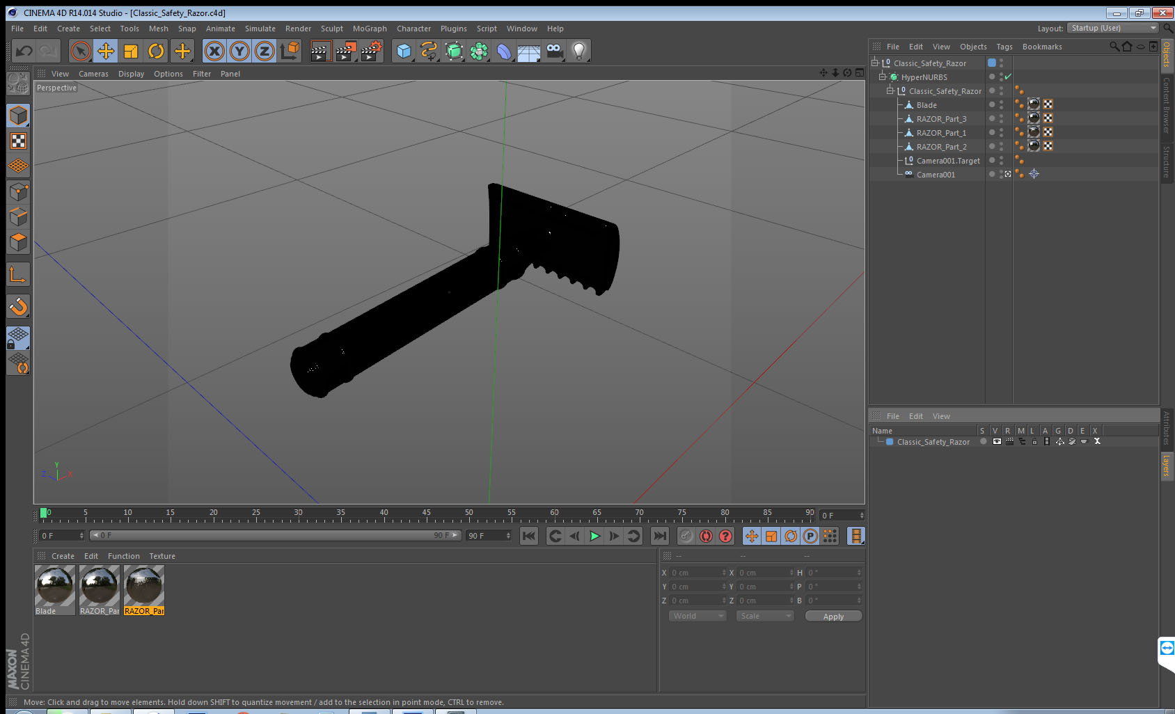3D model Classic Safety Razor