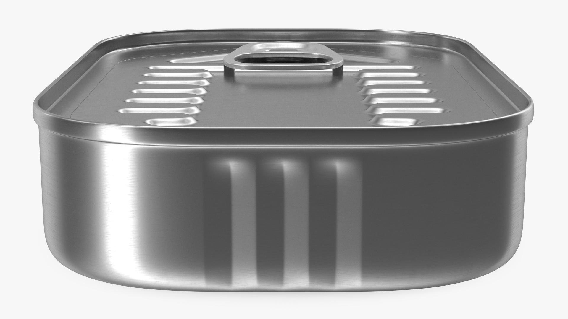 3D Rectangular Can with Pull Tab Lid model