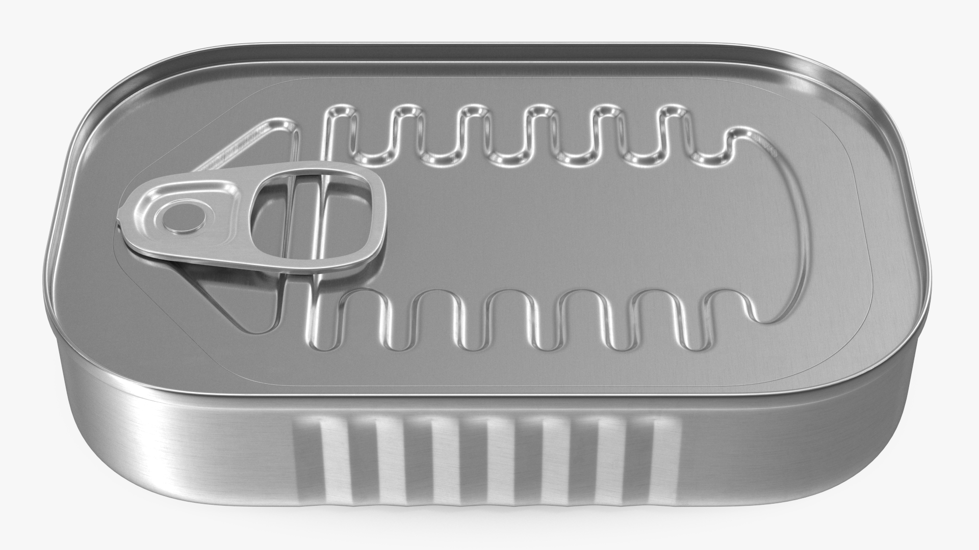 3D Rectangular Can with Pull Tab Lid model