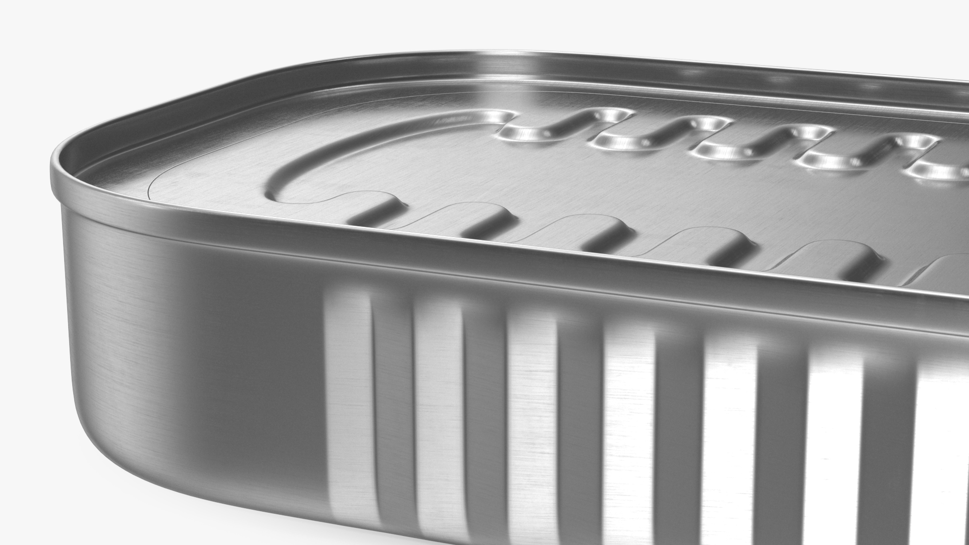 3D Rectangular Can with Pull Tab Lid model