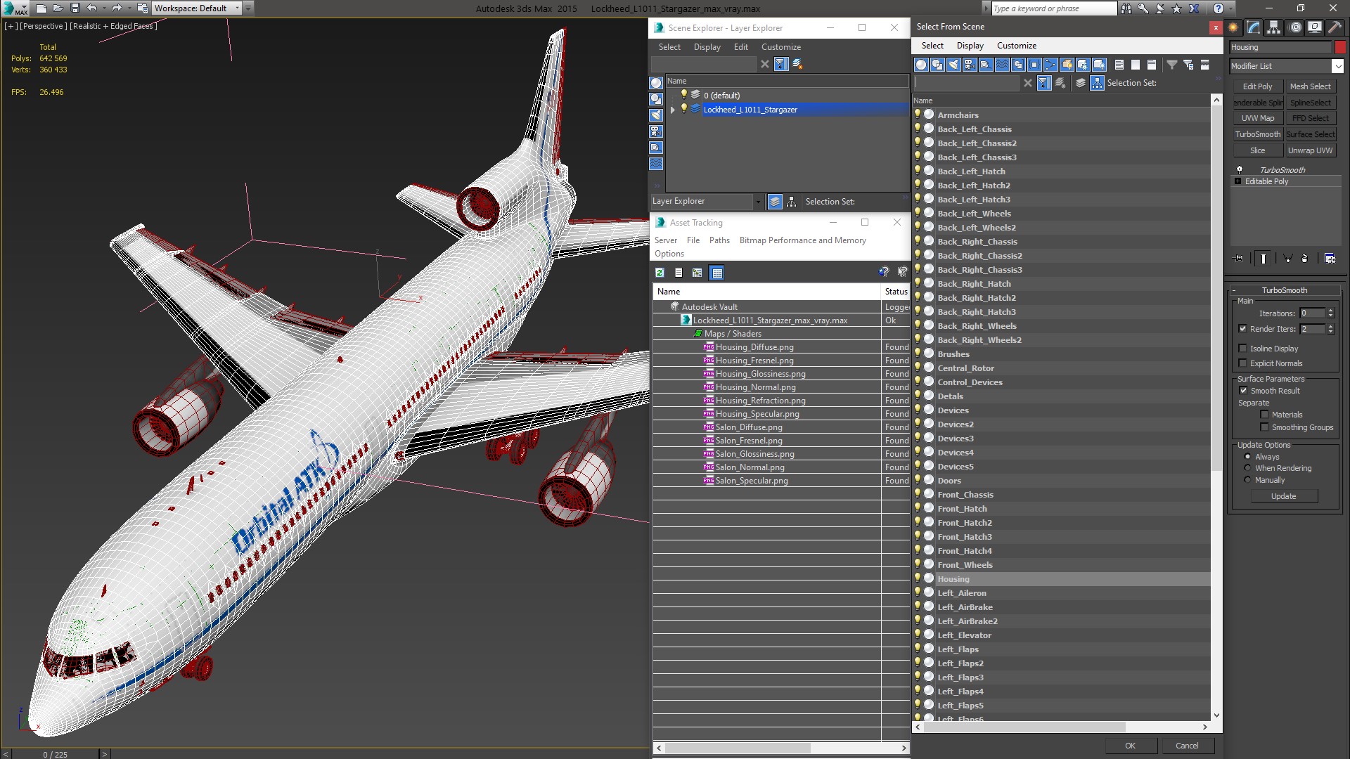 Lockheed L1011 Stargazer 3D model