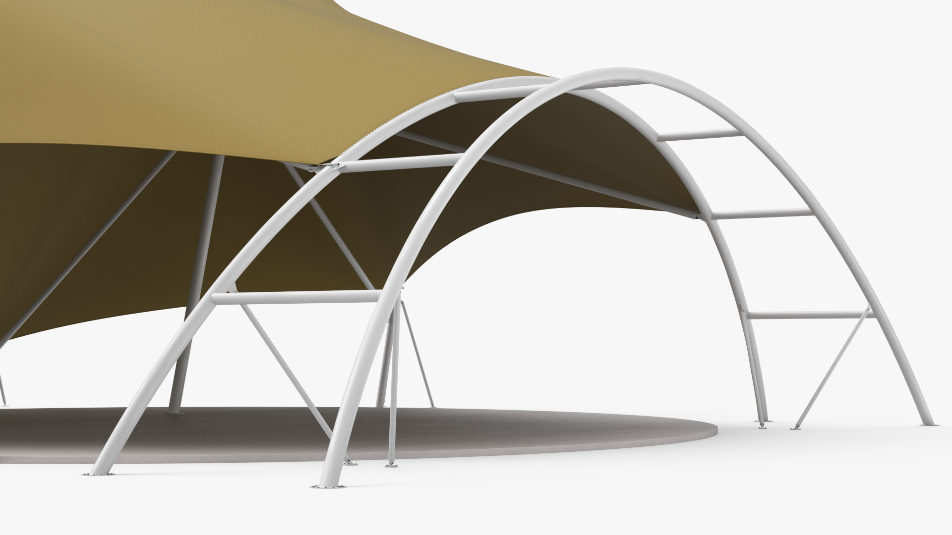 3D model Tensile Fabric Tent Khaki