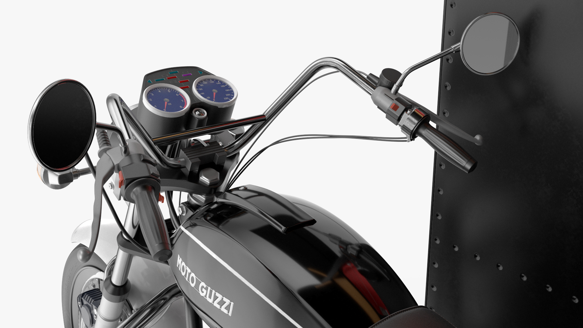3D model Street Coffee Kiosk with Motorcycle