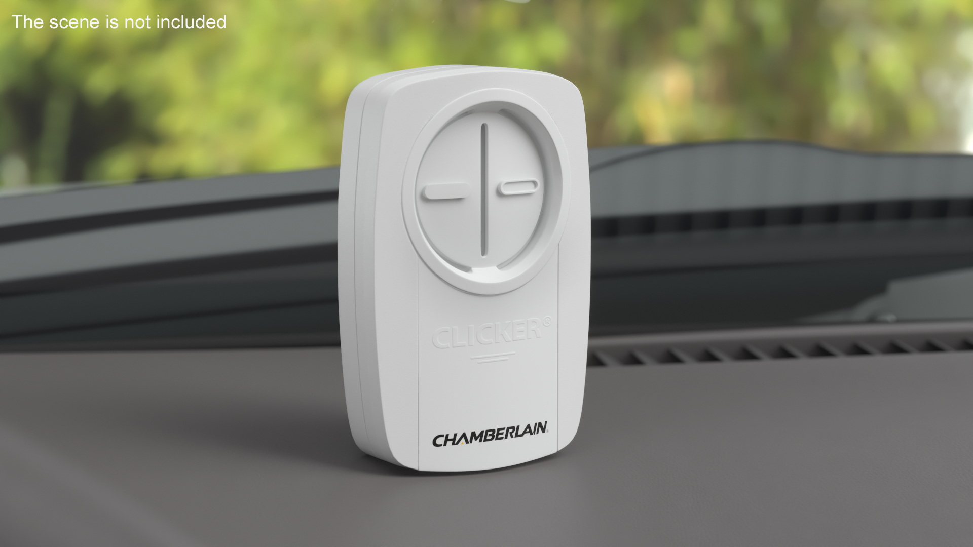 3D Chamberlain Garage Door Remote White