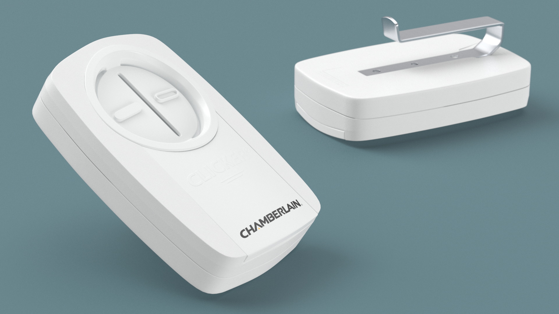 3D Chamberlain Garage Door Remote White