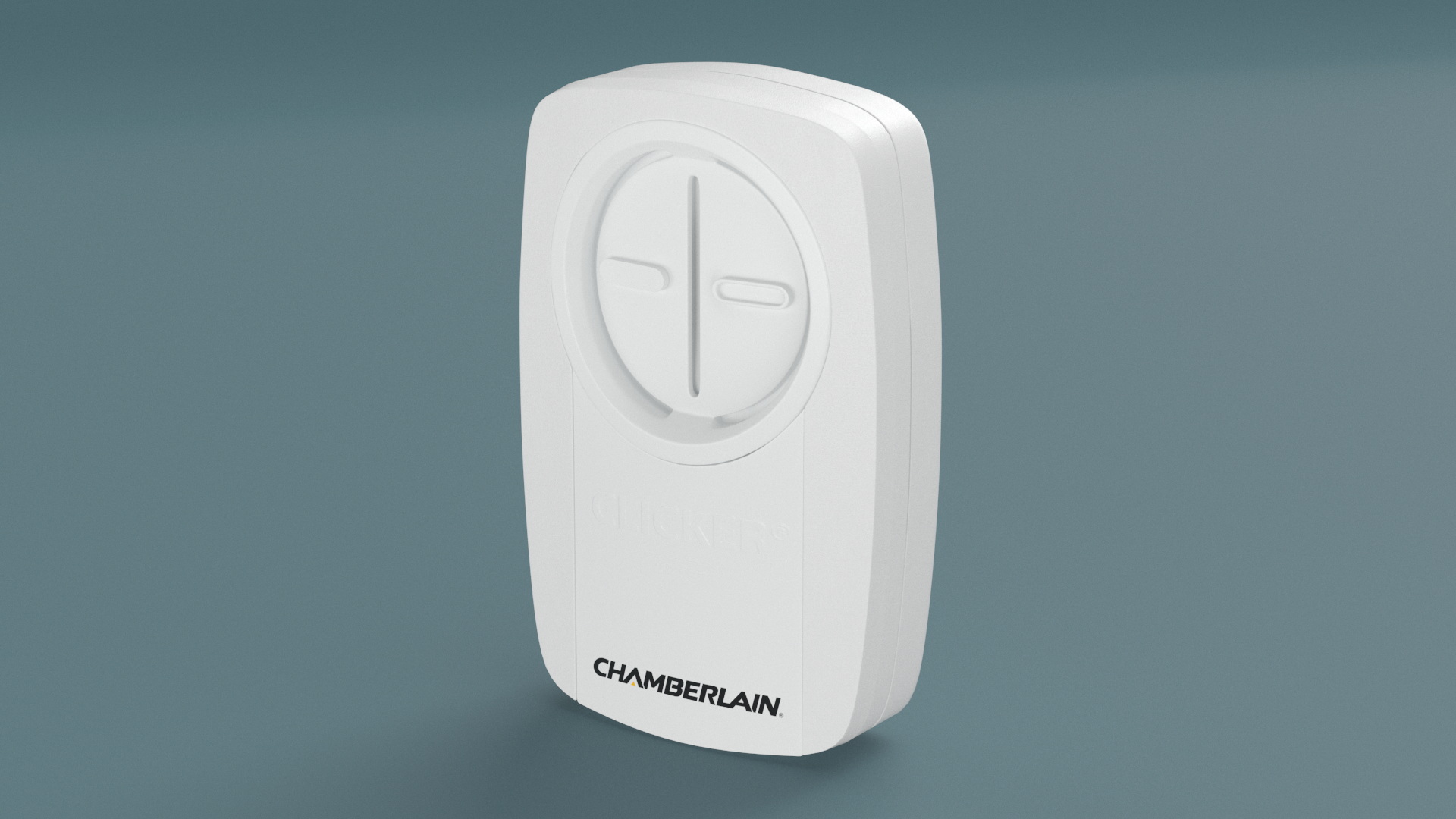 3D Chamberlain Garage Door Remote White