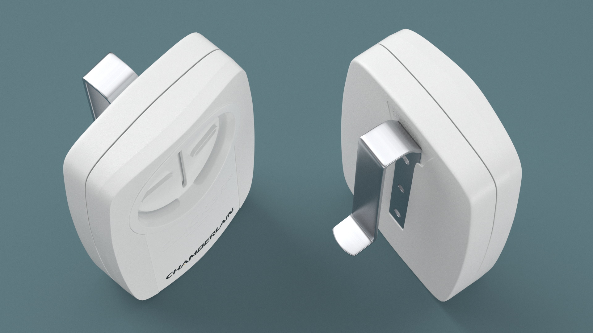 3D Chamberlain Garage Door Remote White