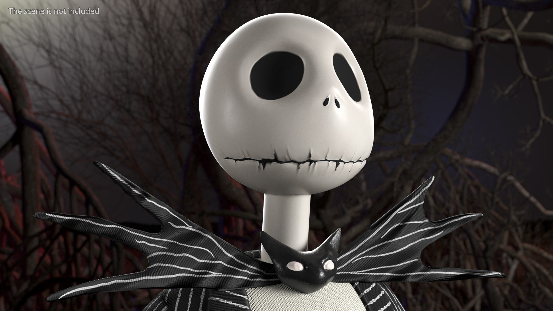 3D Jack Skellington Character A-pose model