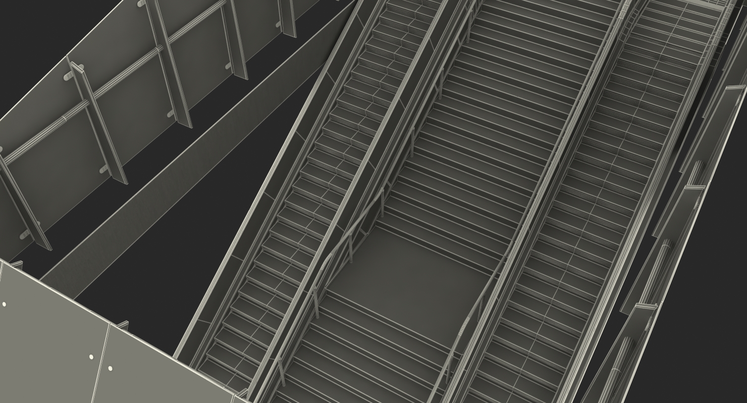 Entrance Subway Metro Station 3D model