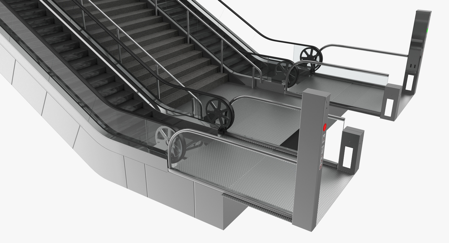 Entrance Subway Metro Station 3D model