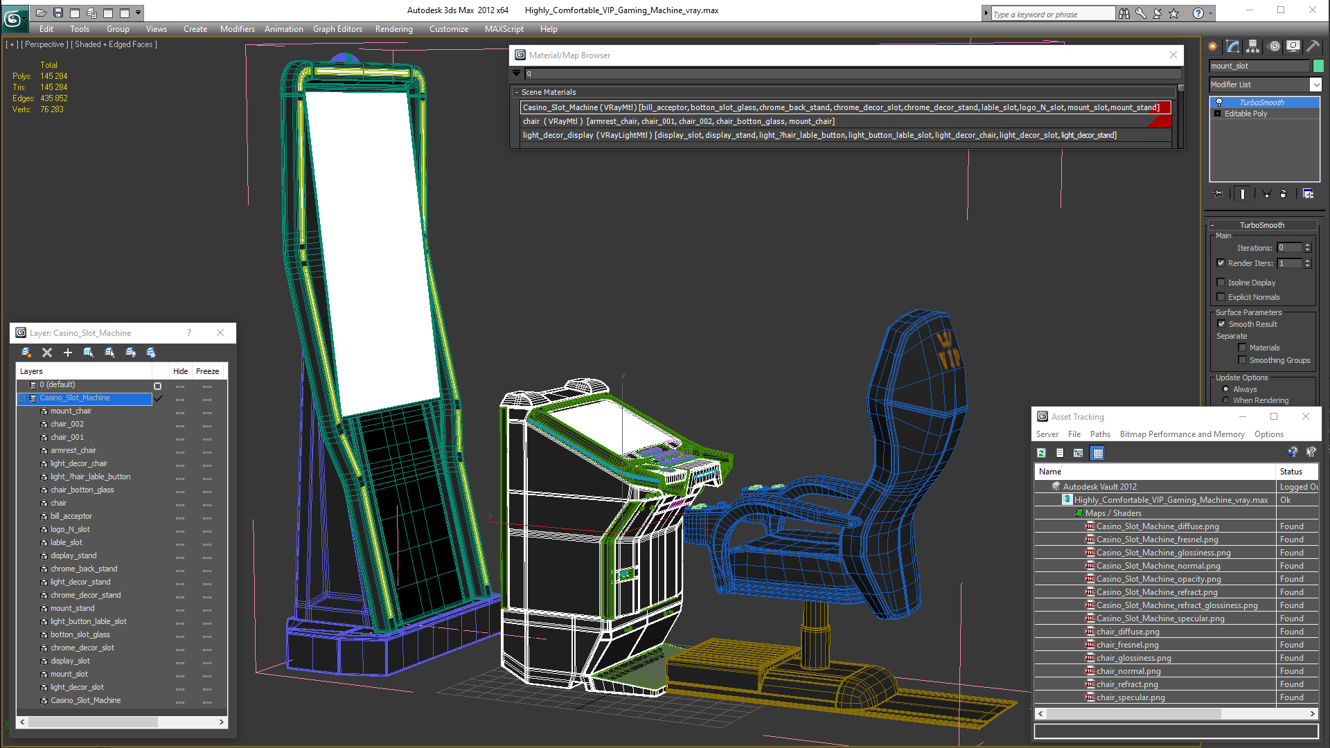 Highly Comfortable VIP Gaming Machine 3D