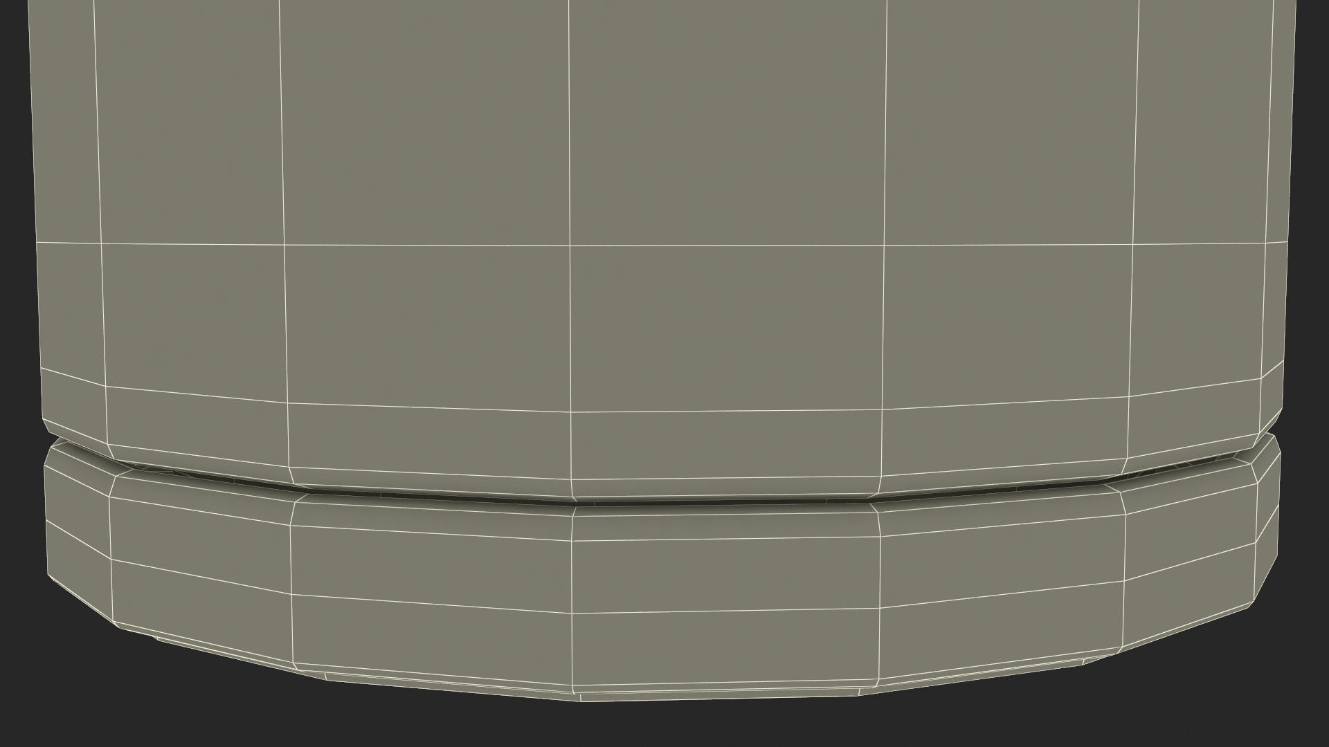 3D White Flower Pot with Soil