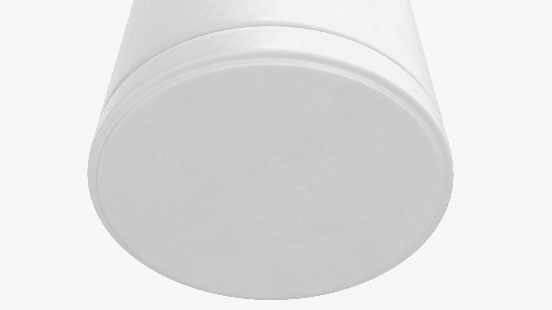 3D White Flower Pot with Soil
