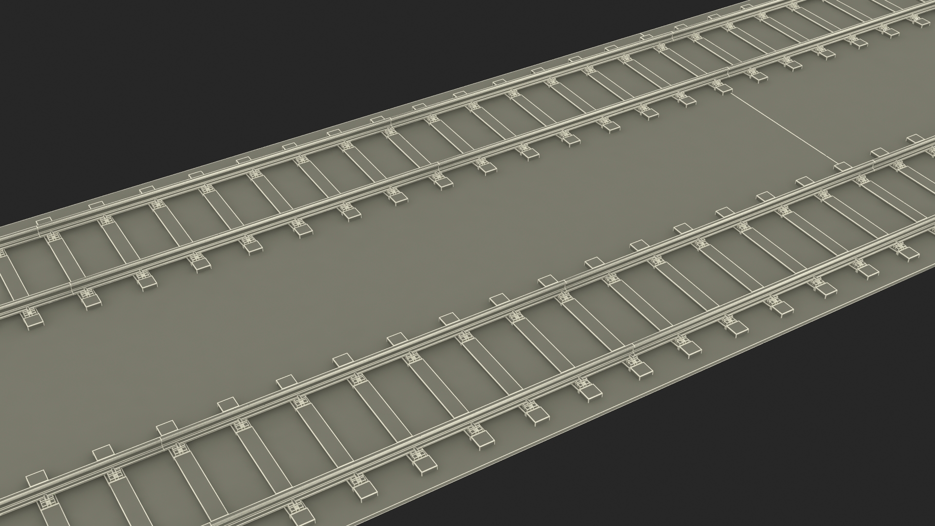 Railway Tracks 3D model