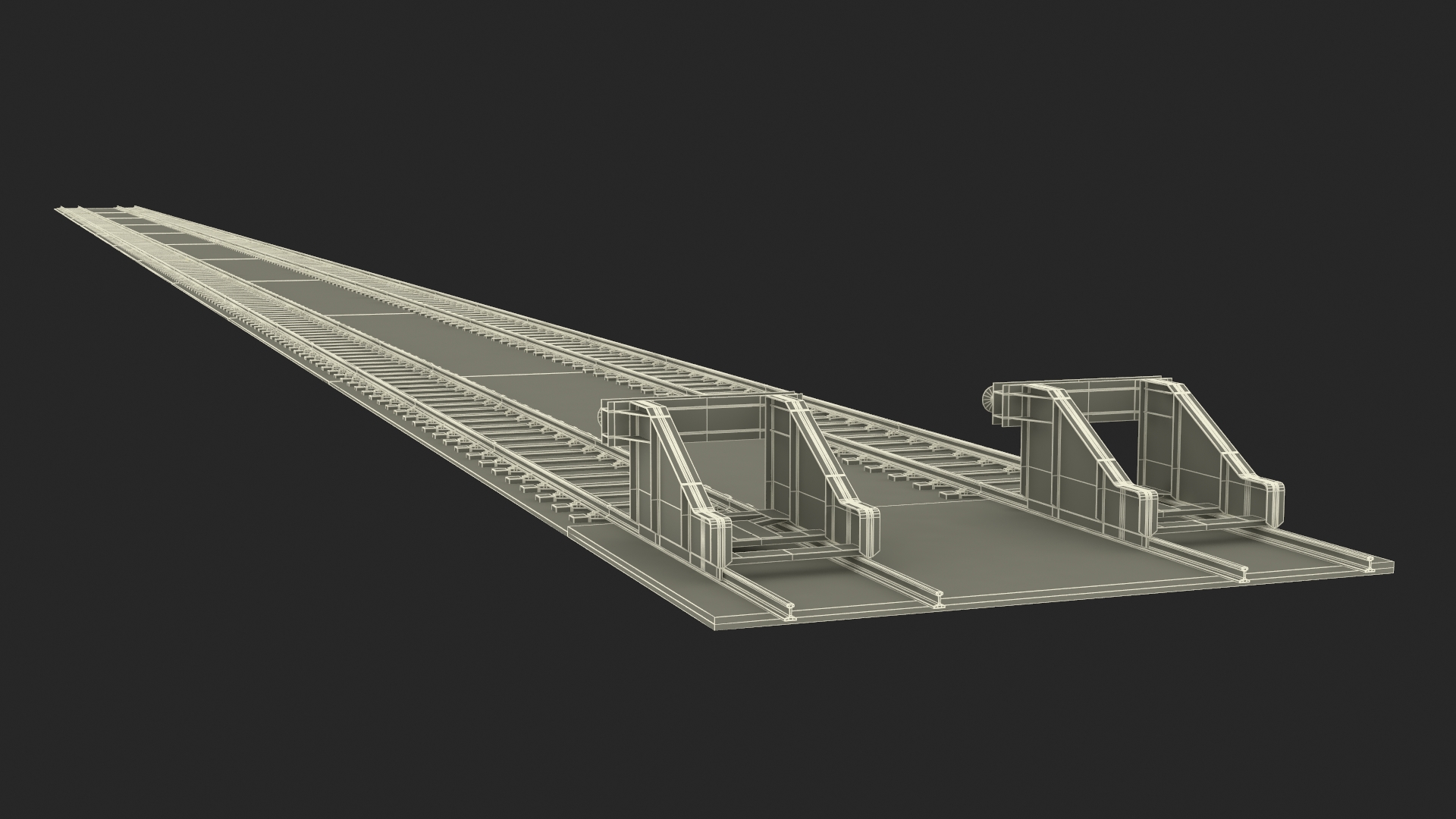 Railway Tracks 3D model