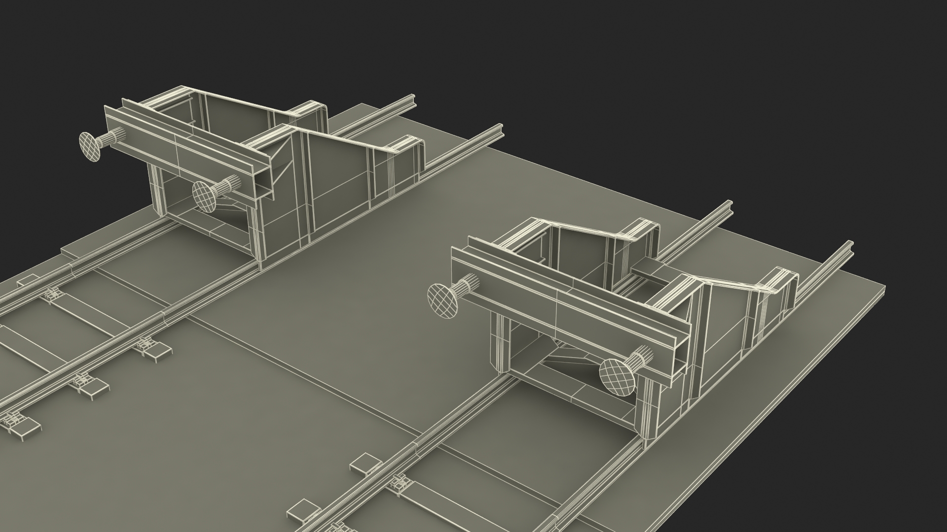 Railway Tracks 3D model