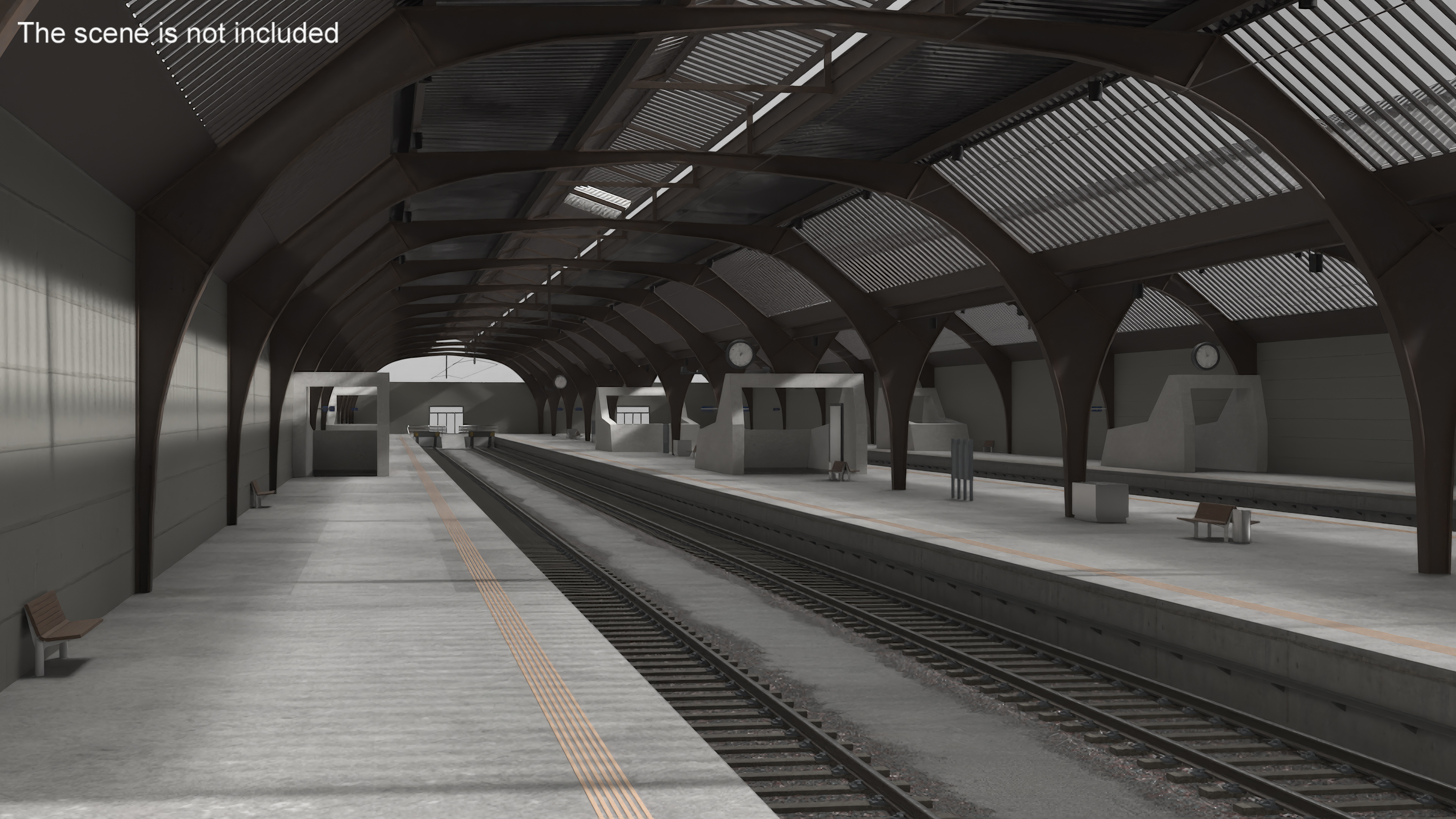 Railway Tracks 3D model