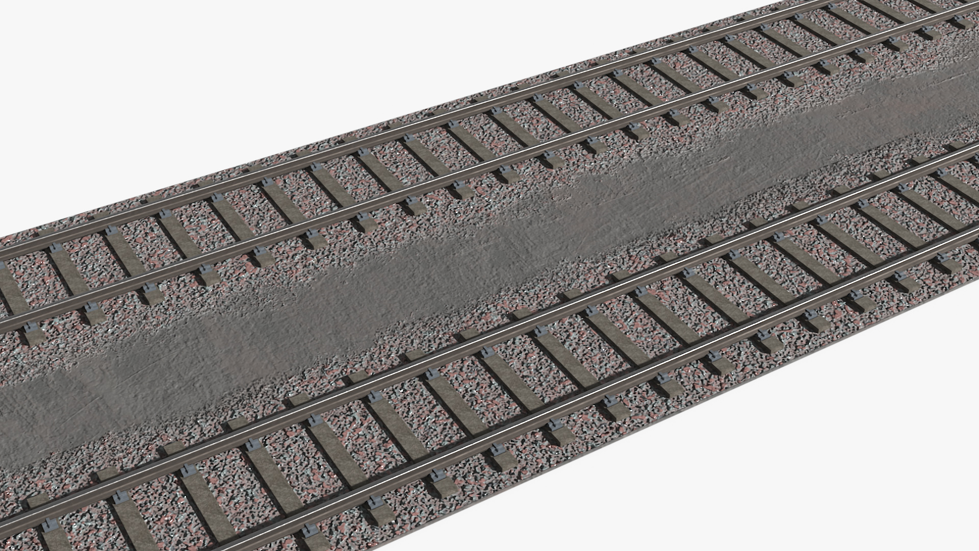 Railway Tracks 3D model