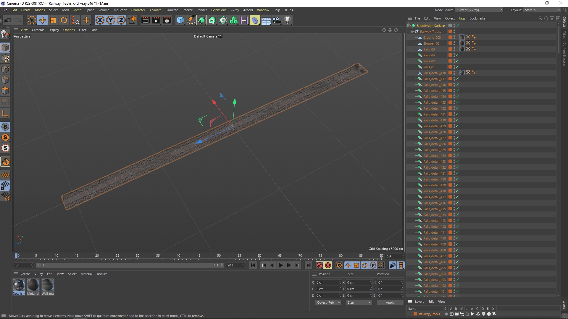 Railway Tracks 3D model