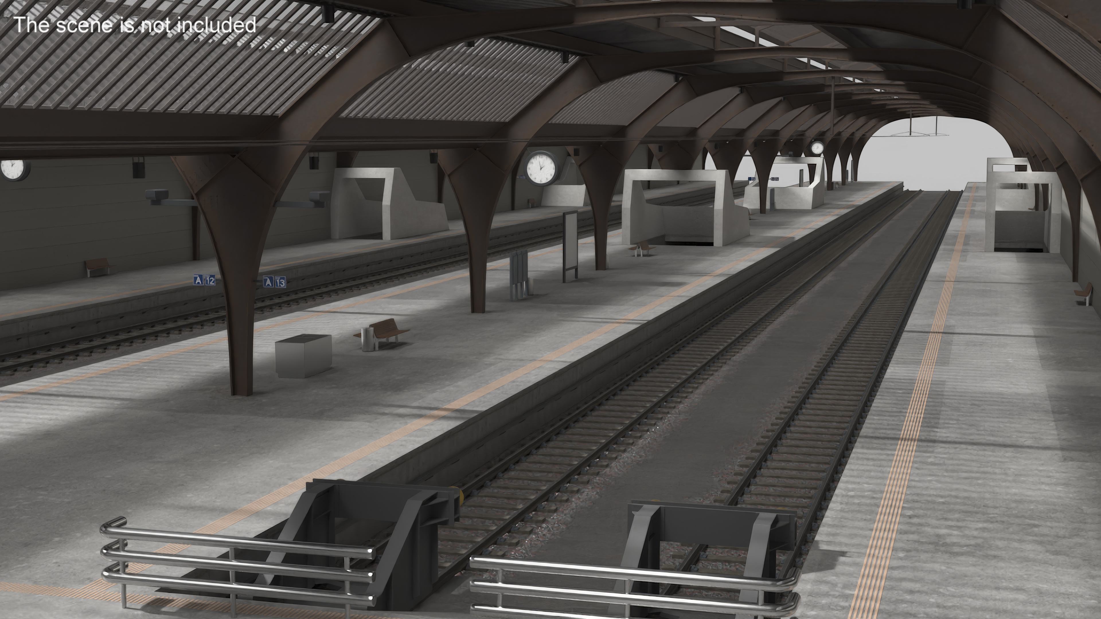 Railway Tracks 3D model