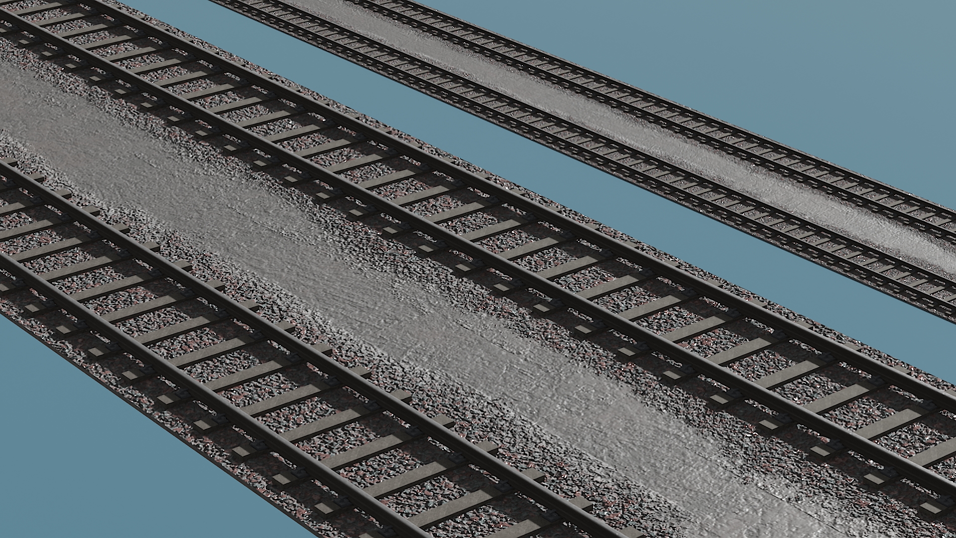 Railway Tracks 3D model