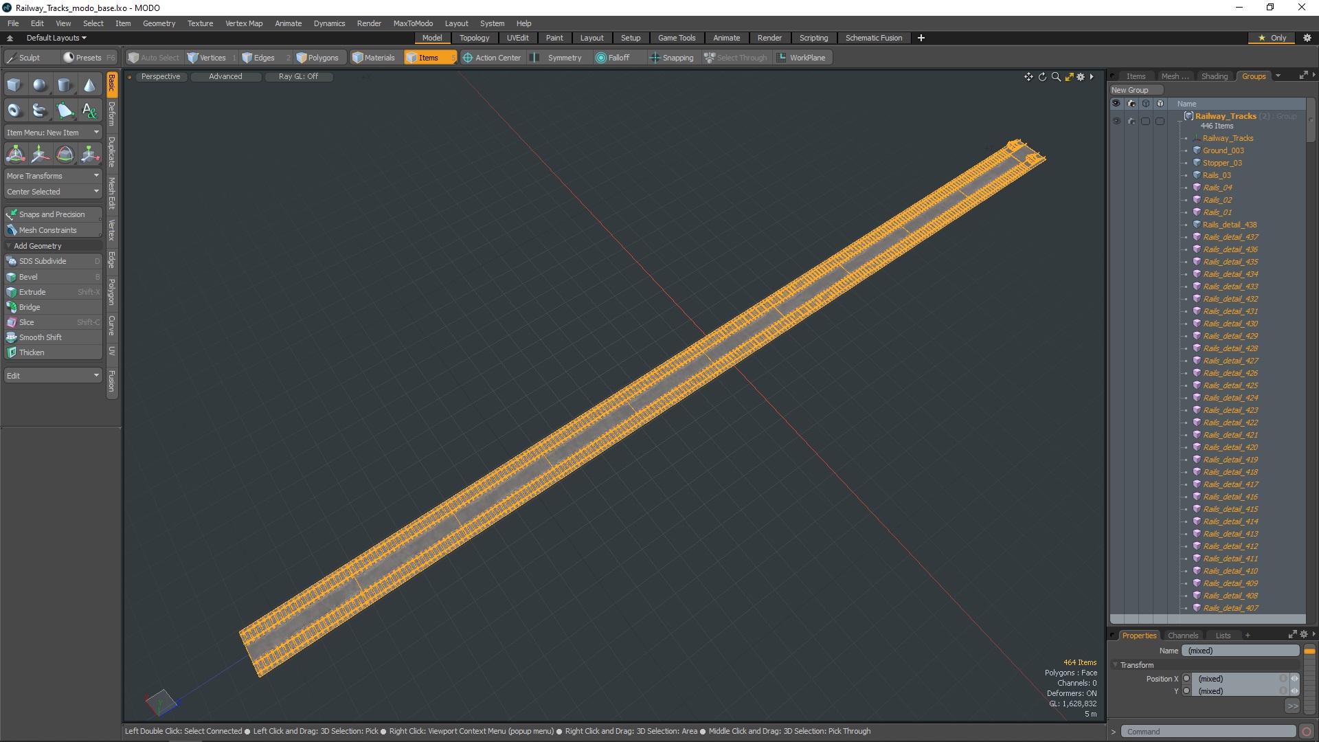 Railway Tracks 3D model