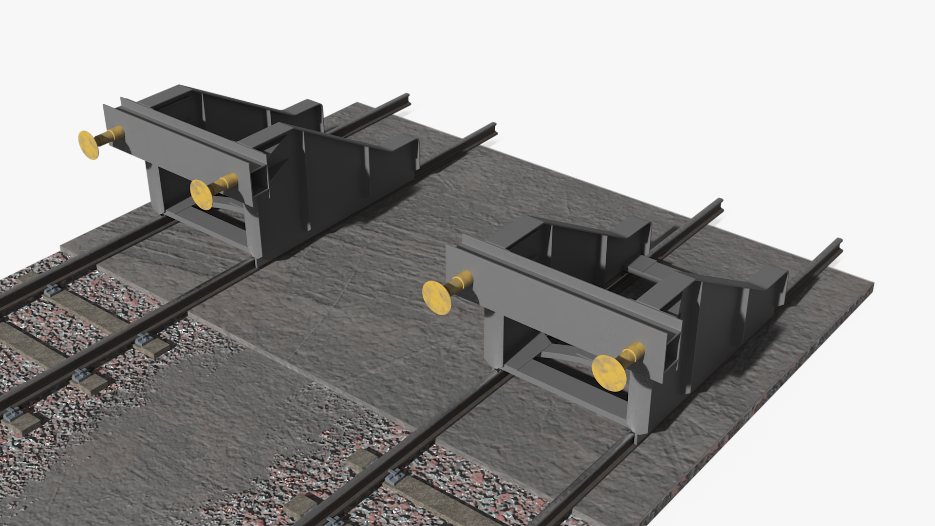 Railway Tracks 3D model