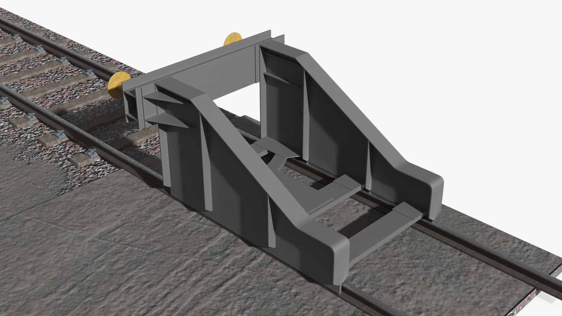 Railway Tracks 3D model