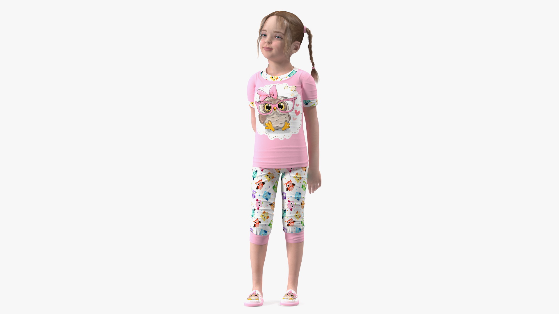 3D Child Girl Home Style