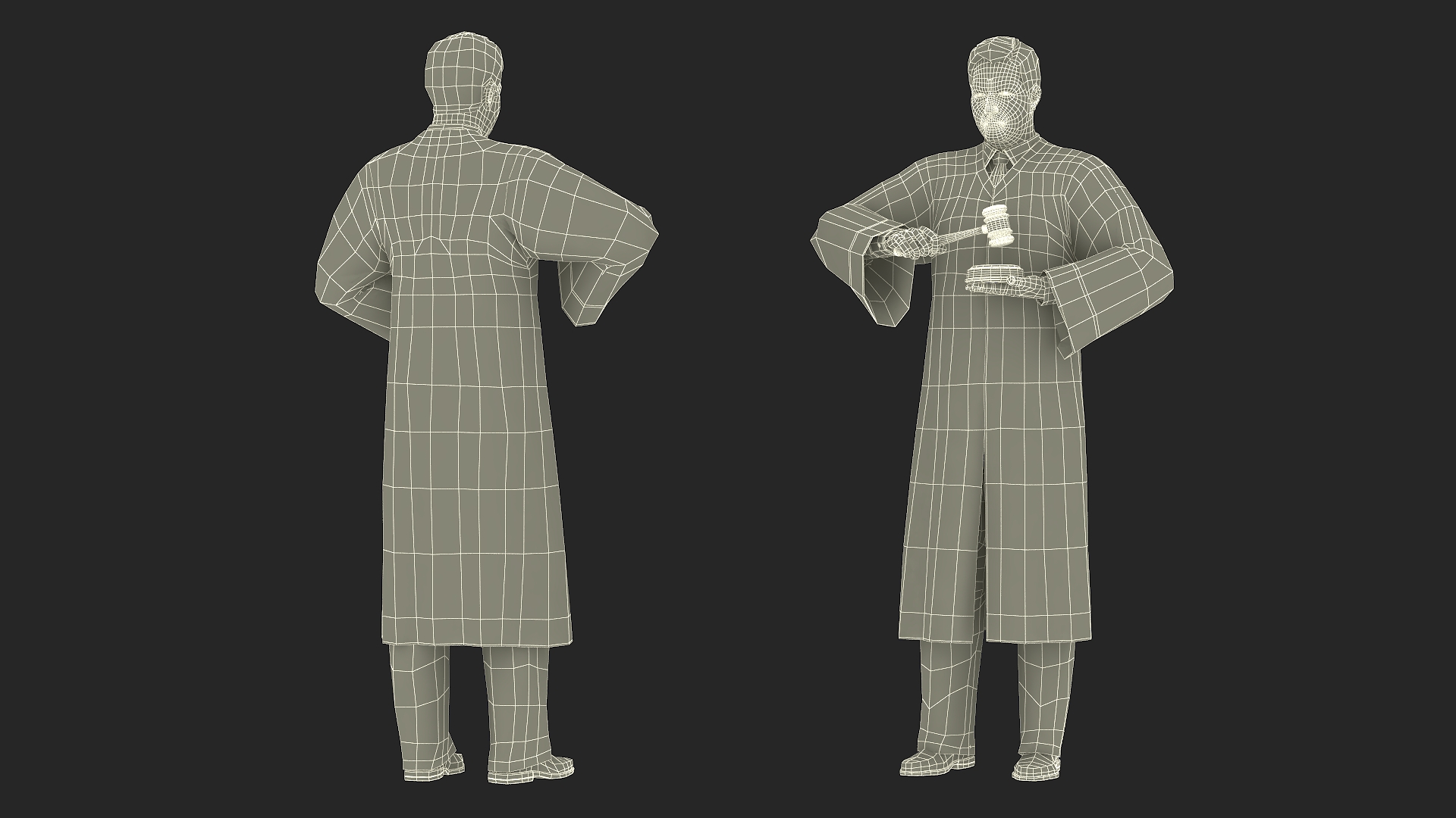 Judge Strict Pose 3D